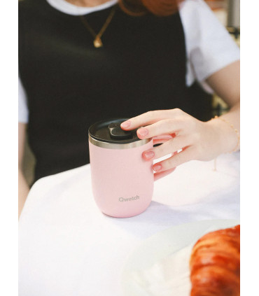 Taza isotérmica con tapa y asa 350ml
