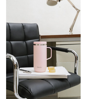 Cold Cup Taza Isotérmica con Asa y pajita 600ml