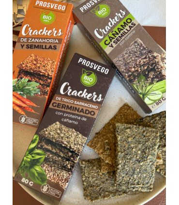 Crackers de Trigo Sarraceno Germinado con Cáñamo